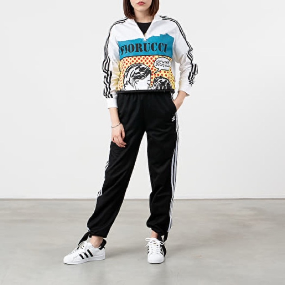 ADIDAS BY FIORUCCI GRAPHIC LONG SLEEVE TEE Size M Streetwear Athletic Spring